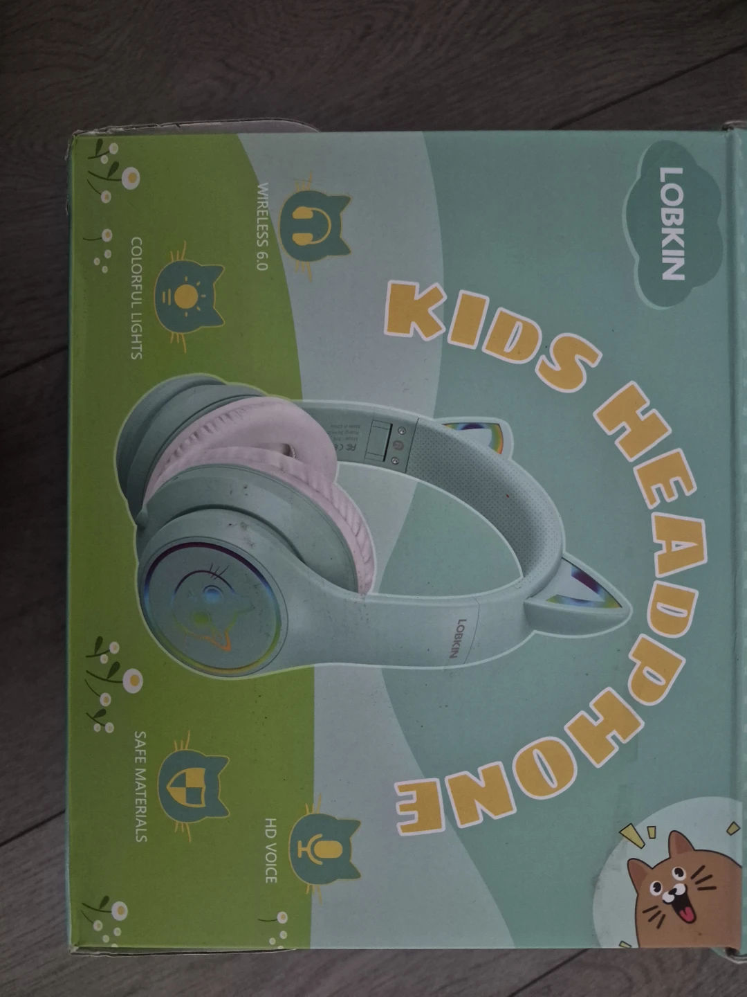 🏈🏉Lobkin S16 Wireless Kids Cat Headphones