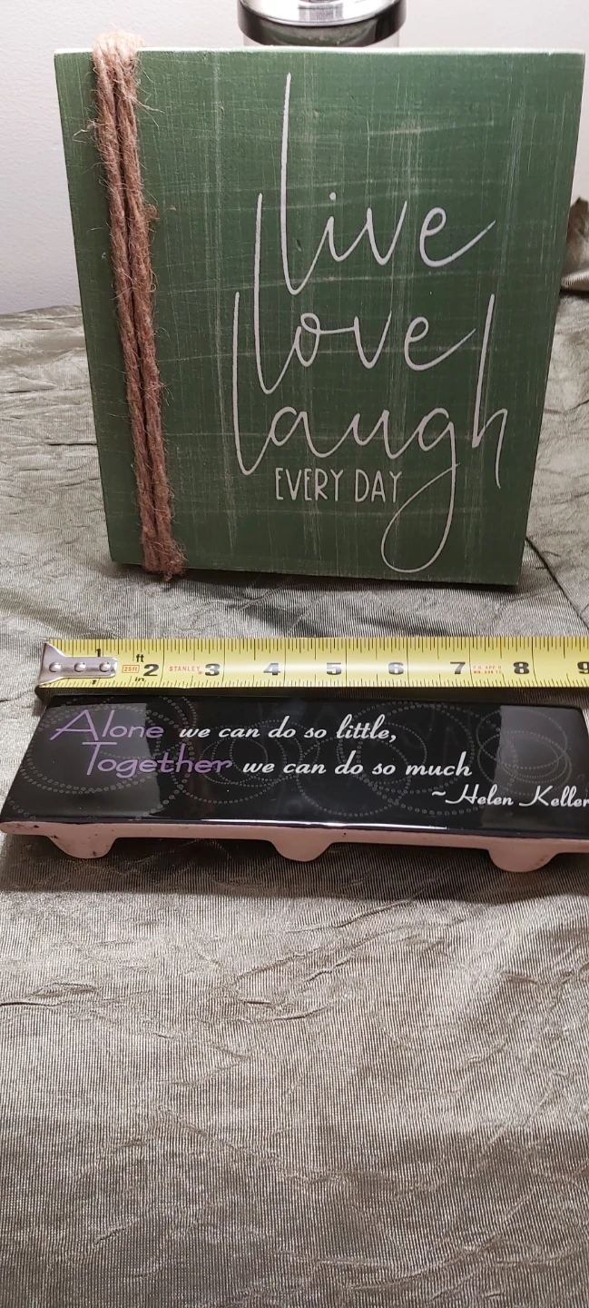 Plaque and desk sign