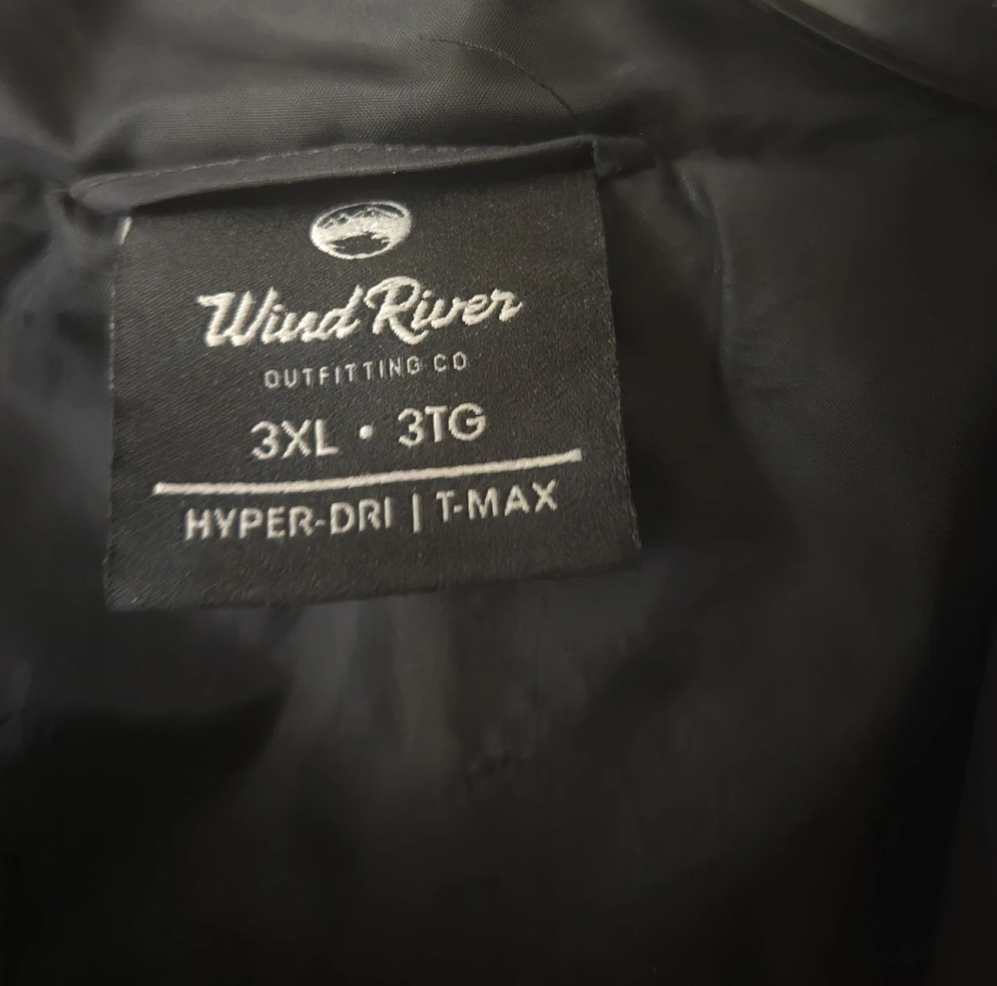 Men's 3XL Puffer Coat.  Black WindRiver Full Zip. - photo 3