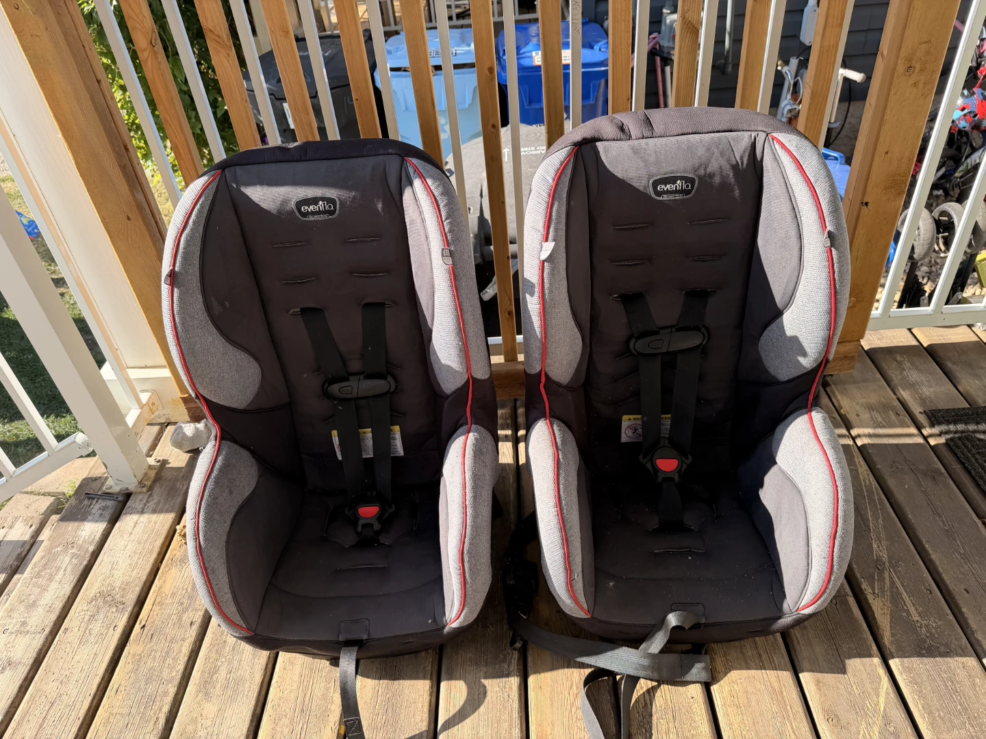 Two Evenflo SureRide Titan 65 Car Seats