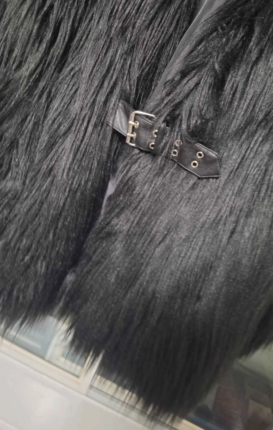 Current Mood black faux fur jacket - photo 2