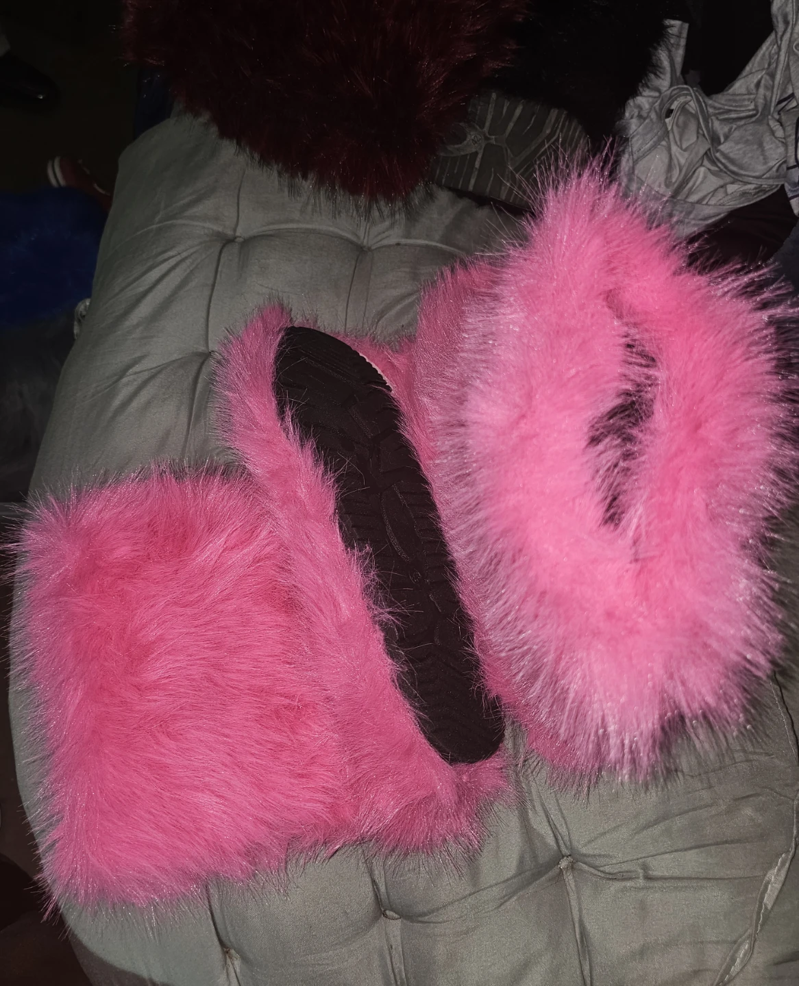 Pink Faux Fur Boots
