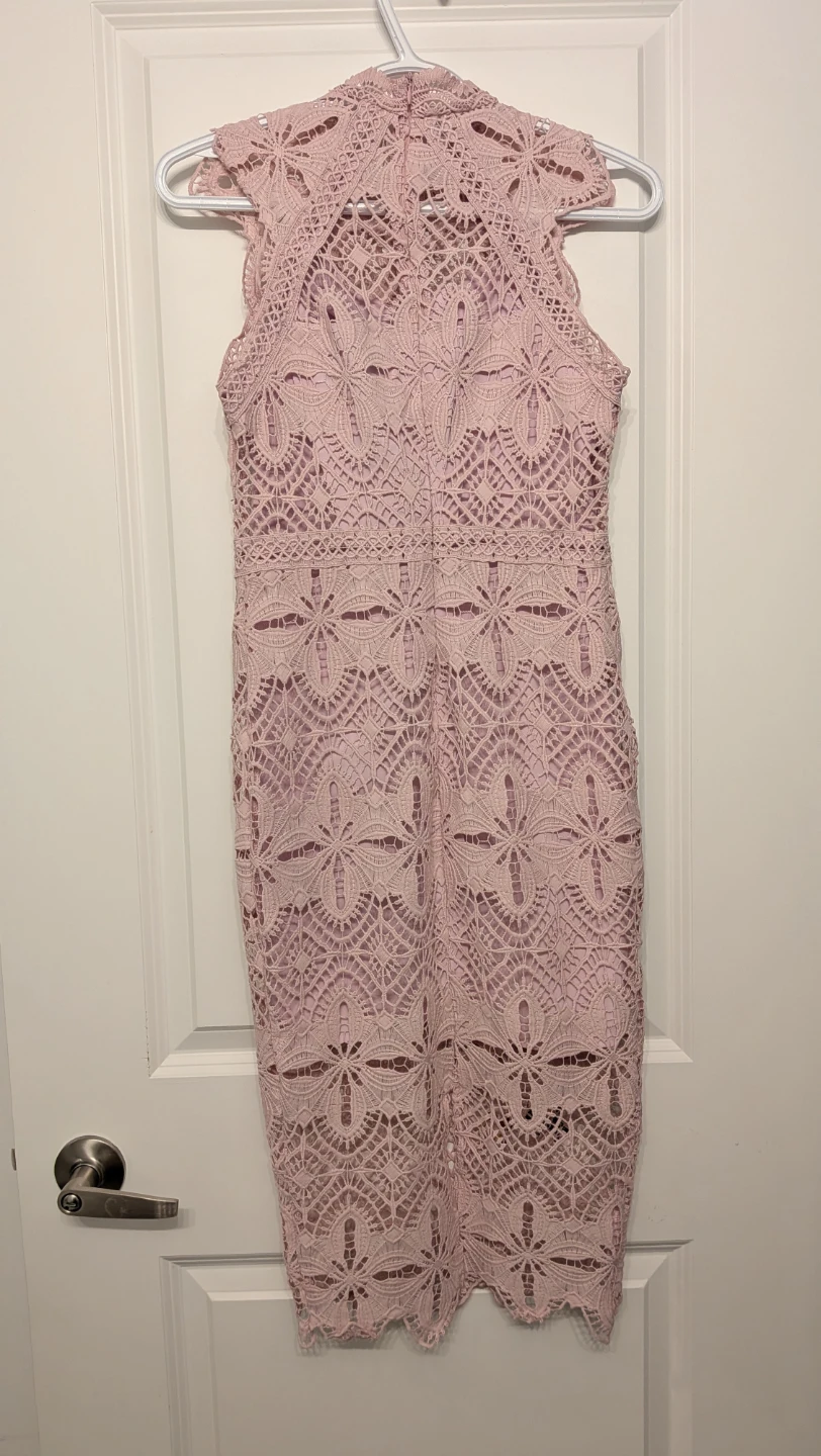 Pink Lace Sheath Dress - photo 2