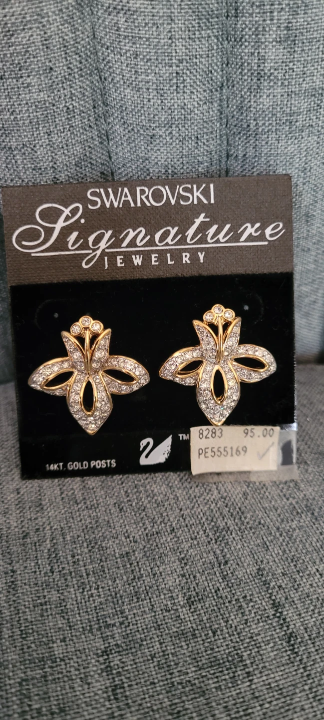Swarovski Signature 14k Earrings