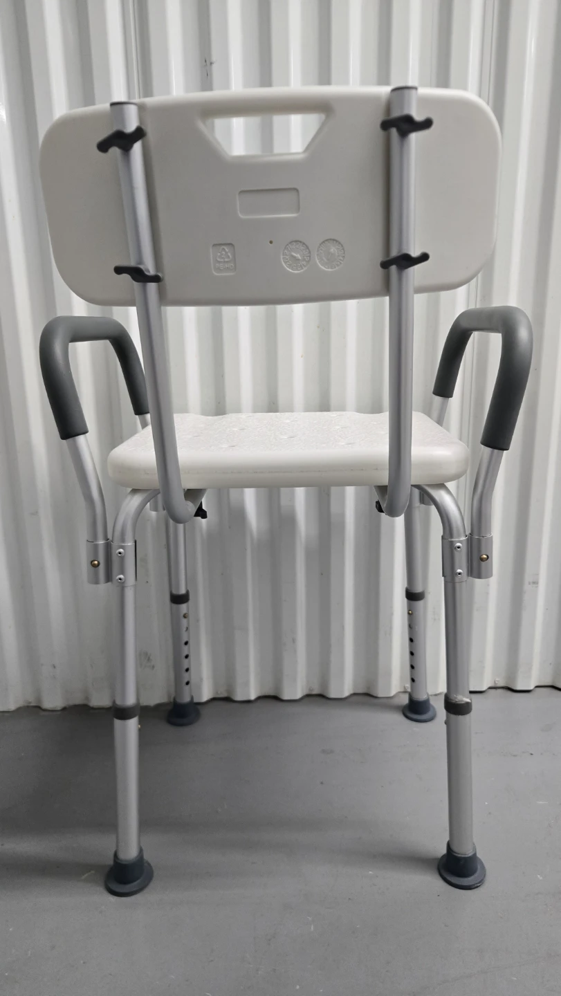Adjustable Shower Chair with Armrests - photo 5