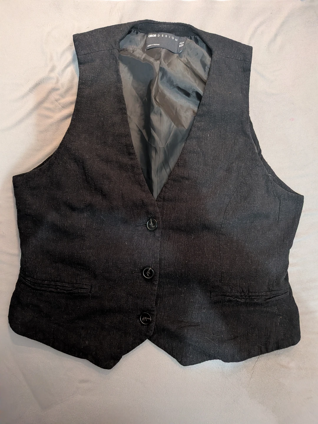 ASOS DESIGN Black Vest