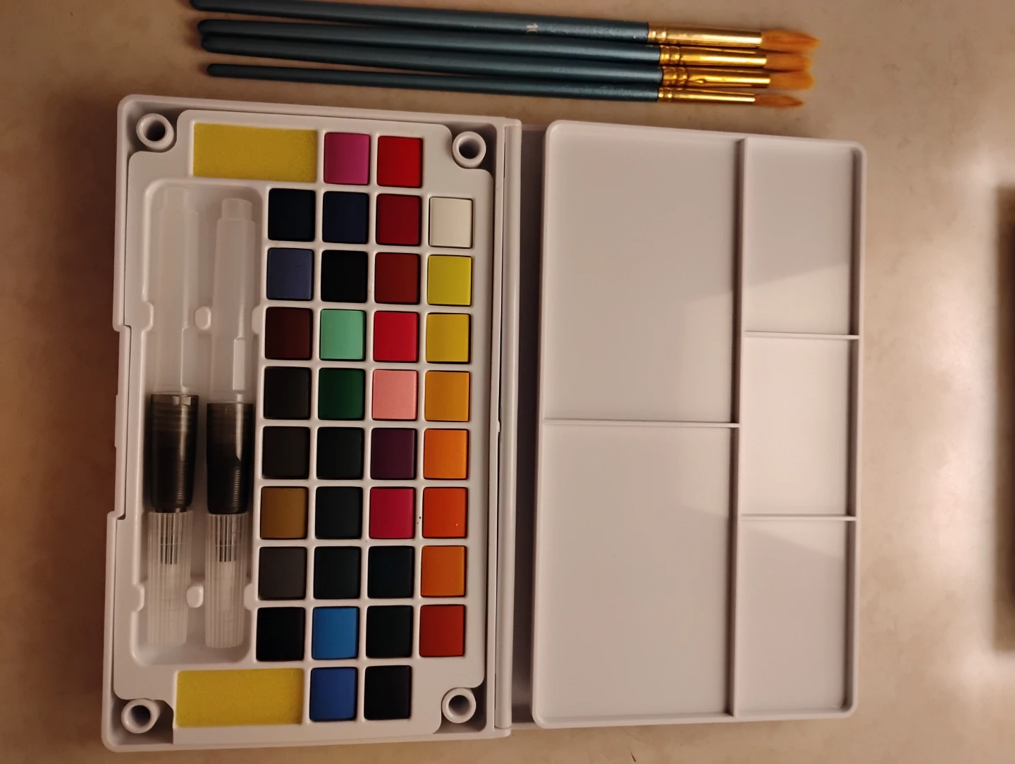 Brand New Solid Water Color Set & Professional Brushes - photo 4