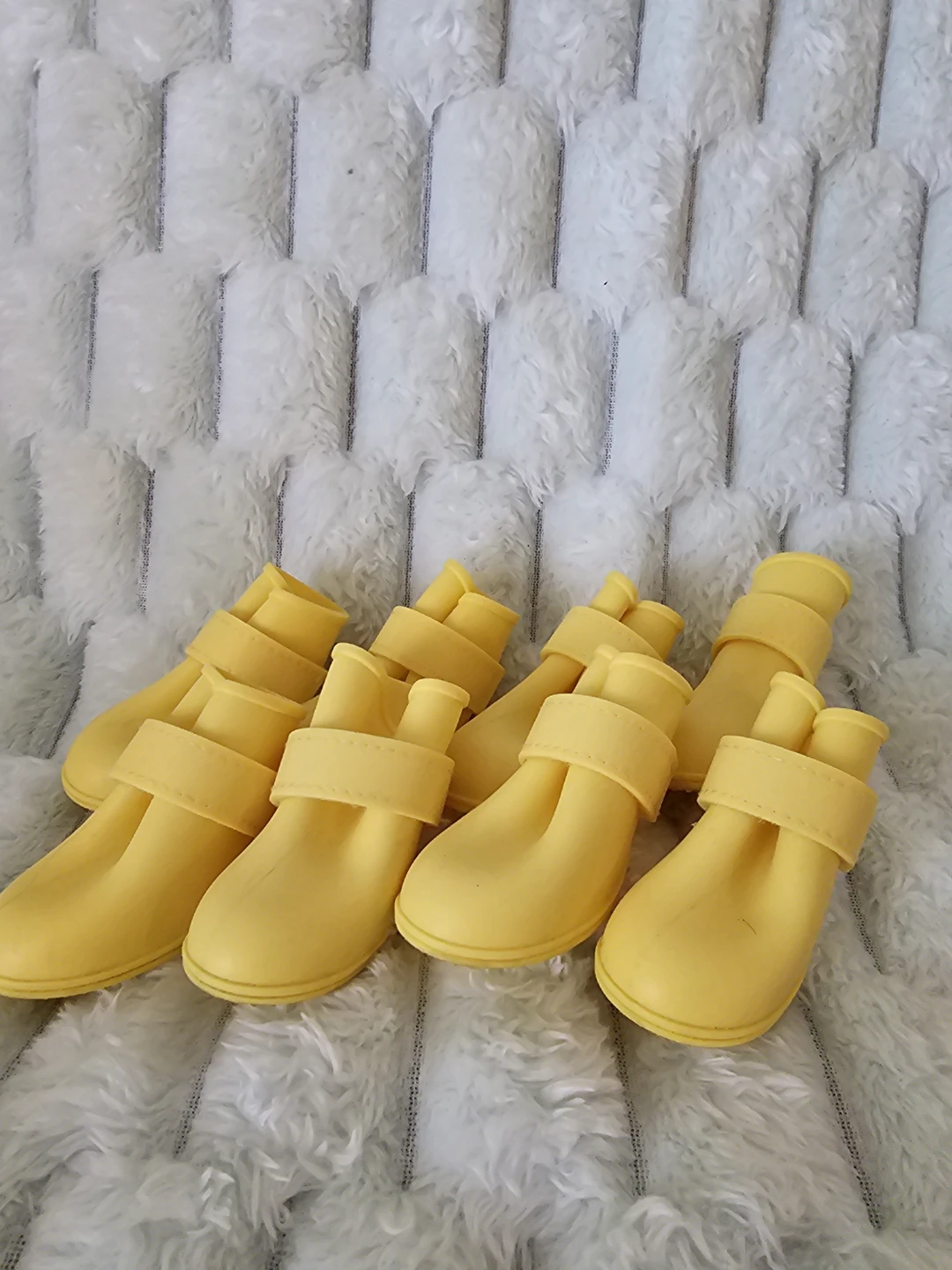 Yellow Pet Rain Boots - XS
