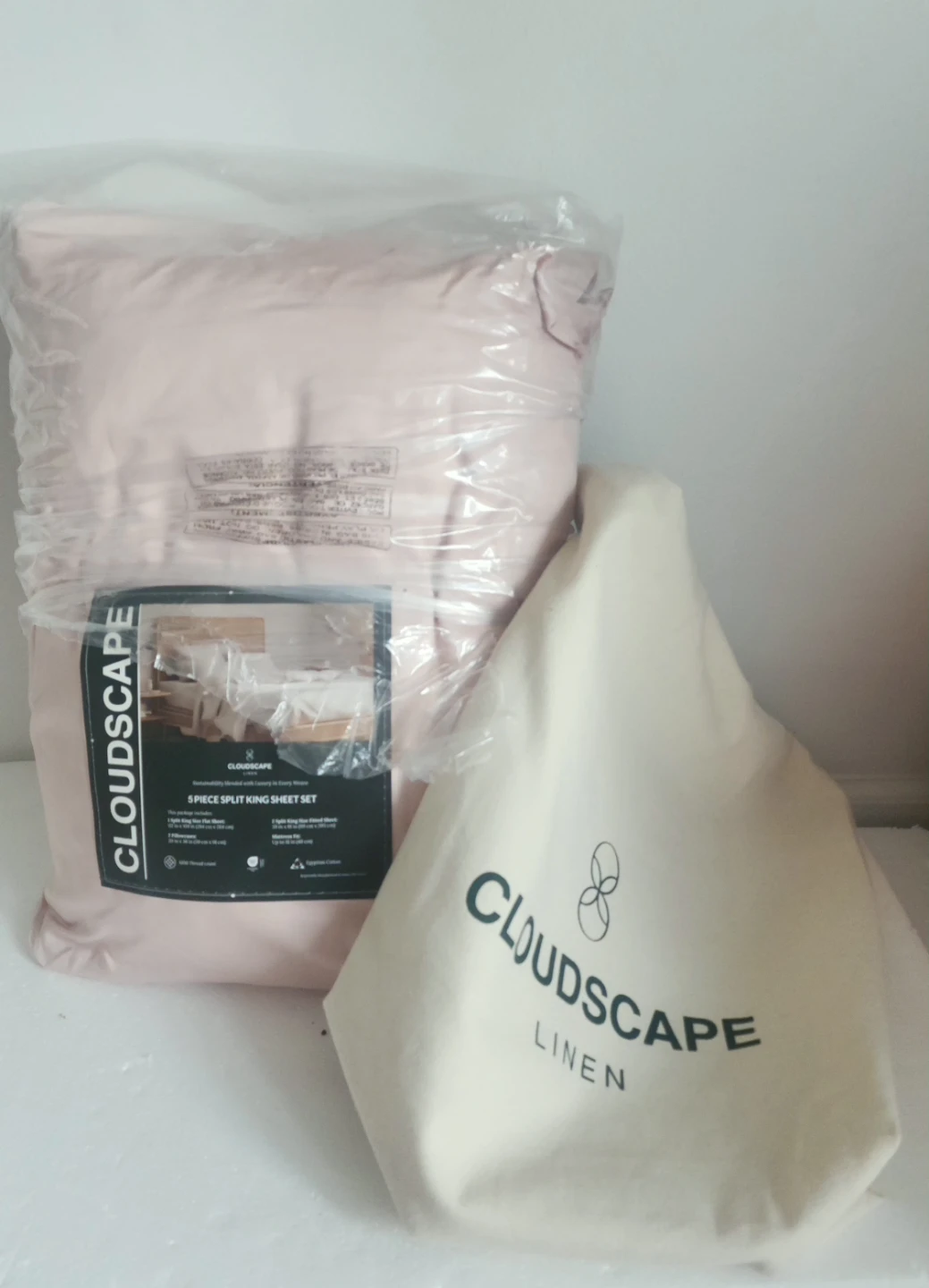 5 Pieces Split  King  Sheet Set, Egyptian Cotton.
