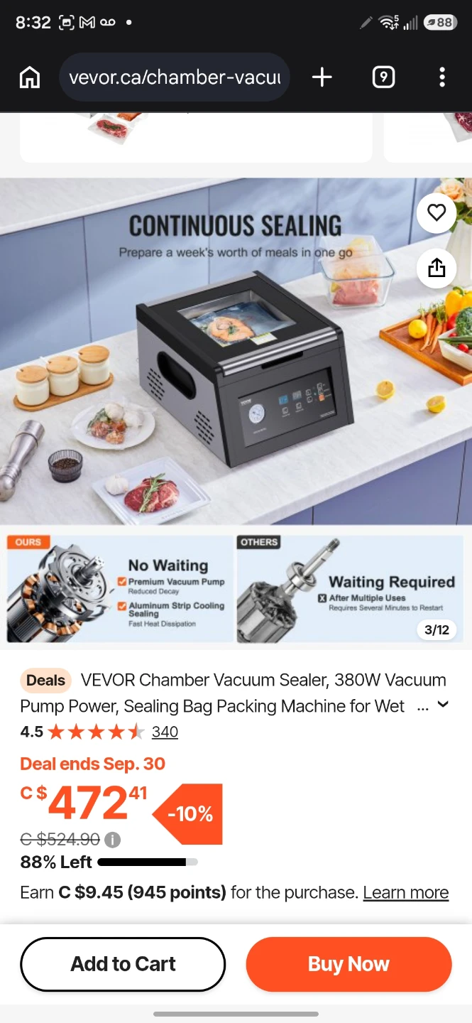 VEVOR Chamber Vacuum Sealer - photo 3