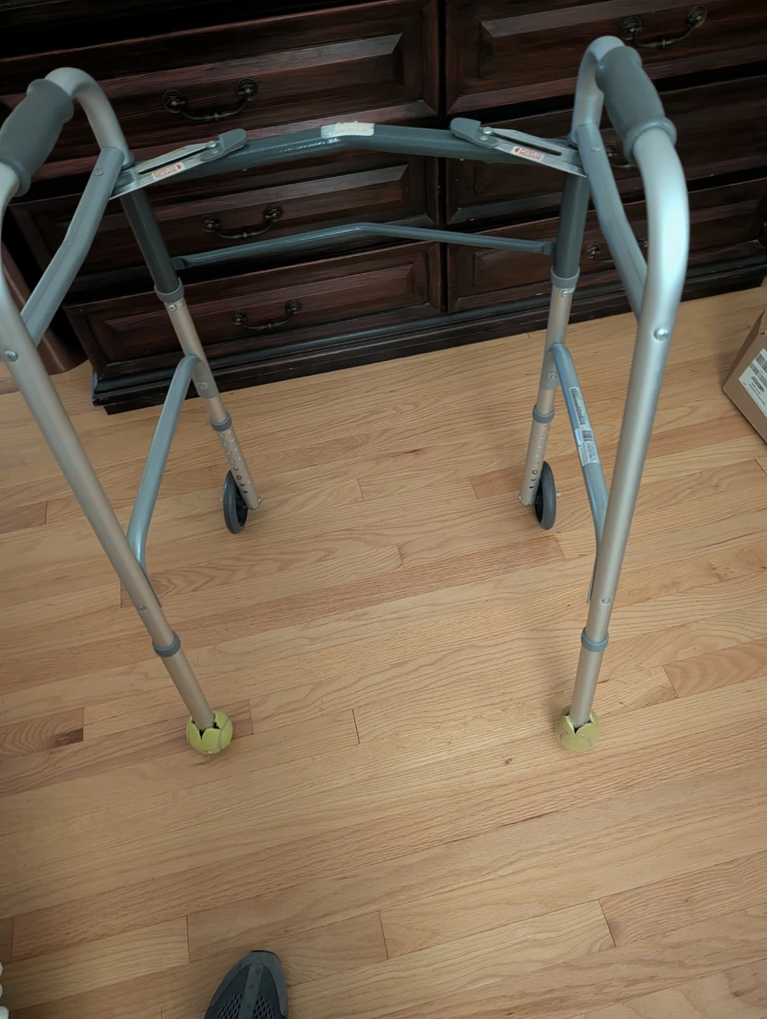 Folding Medical Walker with Front Wheels