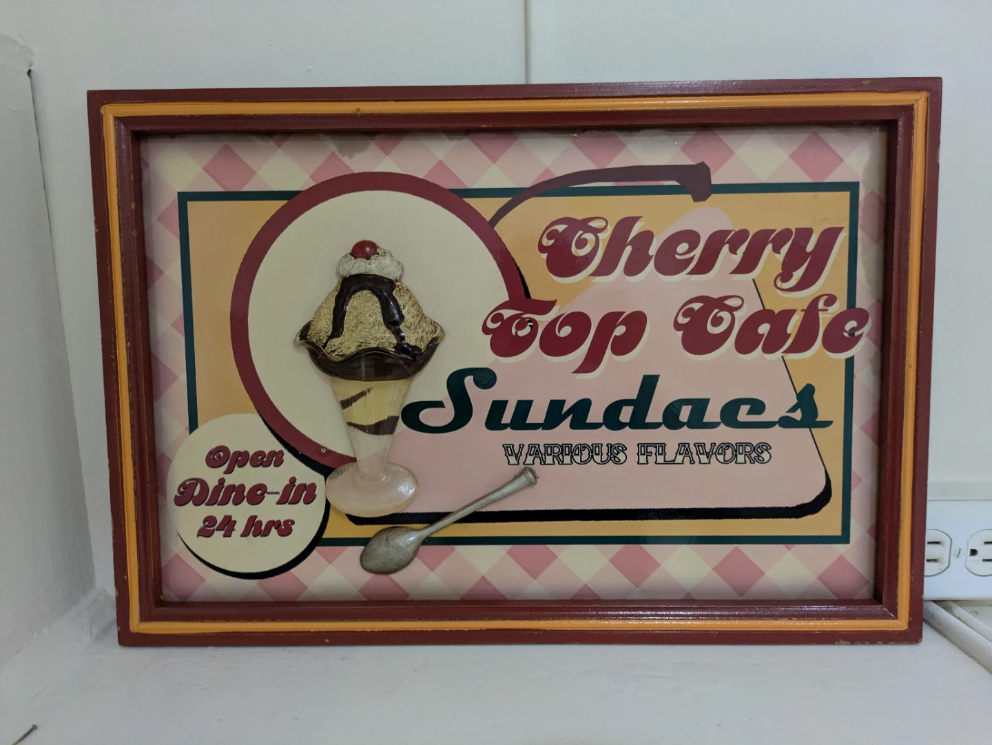 Cherry Top Cafe Decorative Wall Sign