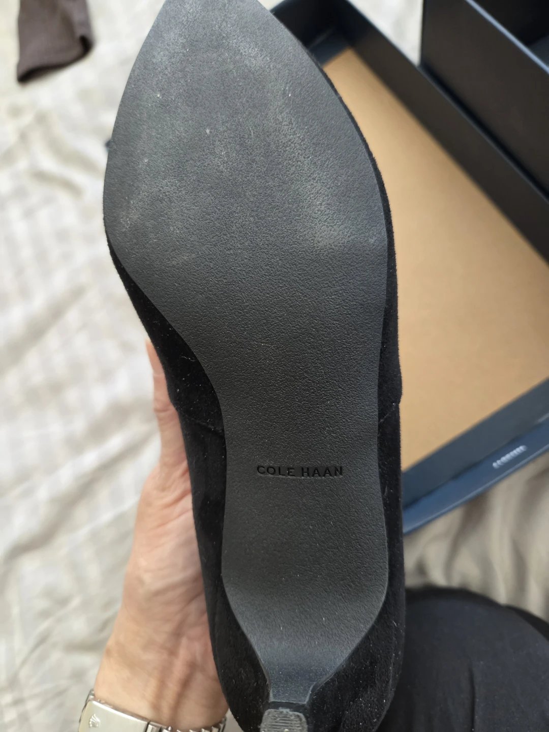 Cole Haan black suede ankle boots 8 - photo 5