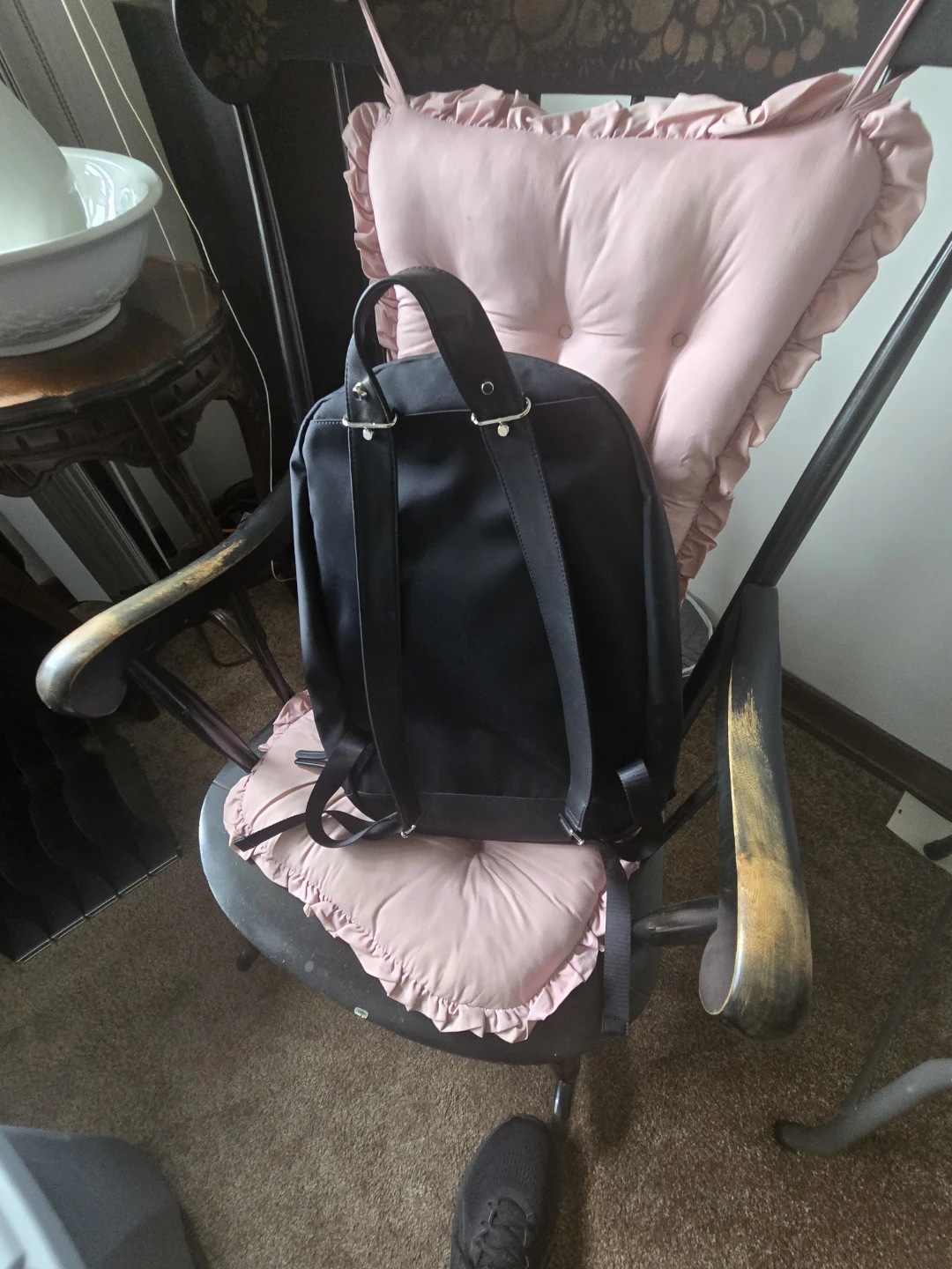 Mercedes-Benz Black Nylon Backpack