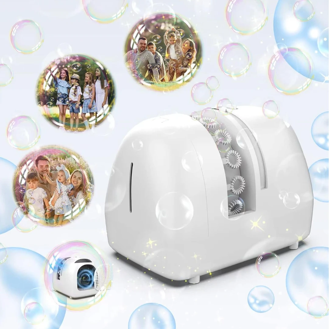 White Electric Bubble Machine