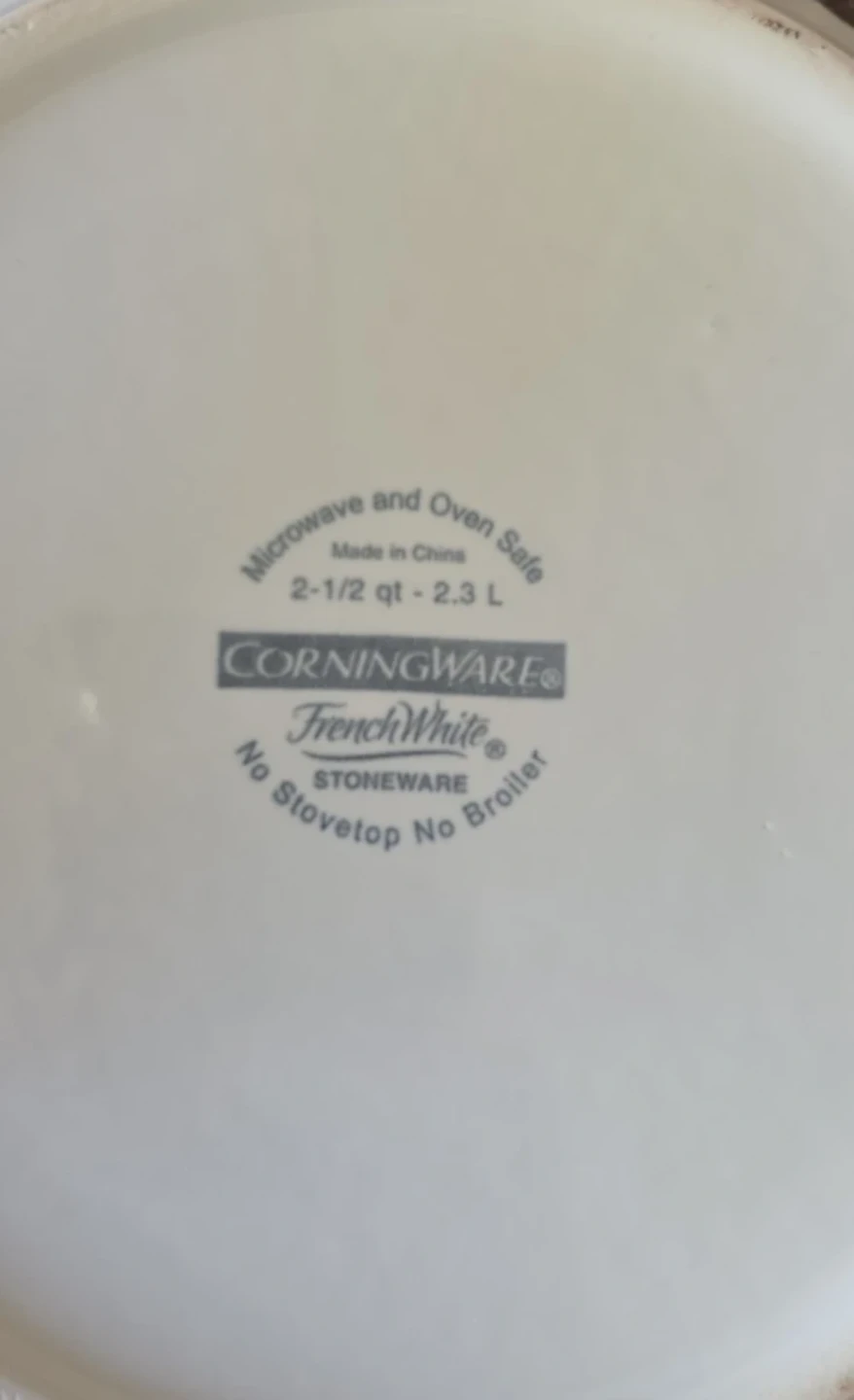 CorningWare French White Stoneware Casserole Dish - photo 3