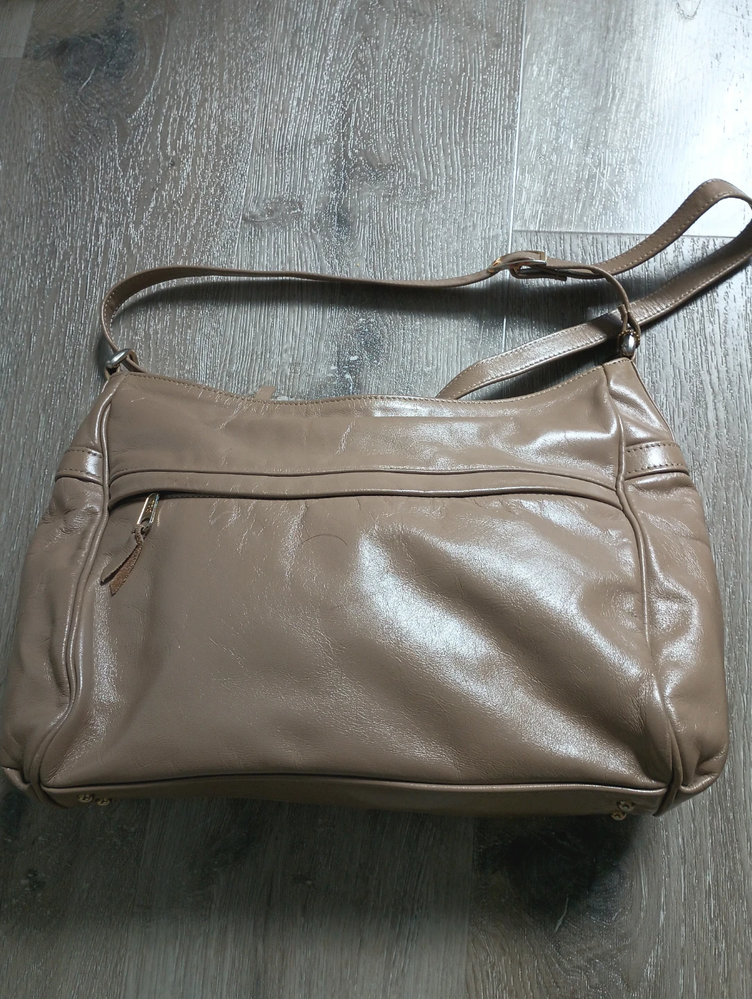 SAS Brown Leather Shoulder Bag - photo 3