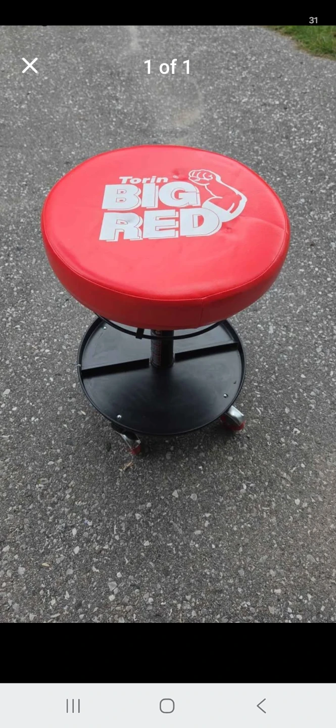 Torin "Big Red" Creeper Seat (Pneumatic)