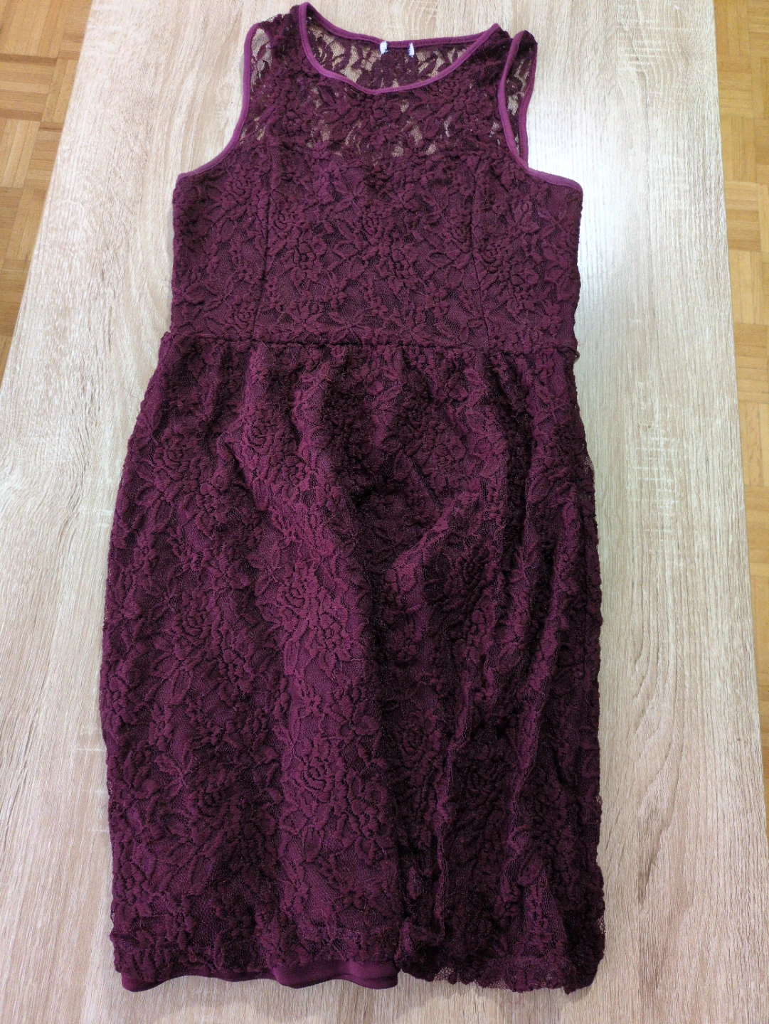 Burgundy Lace Dress