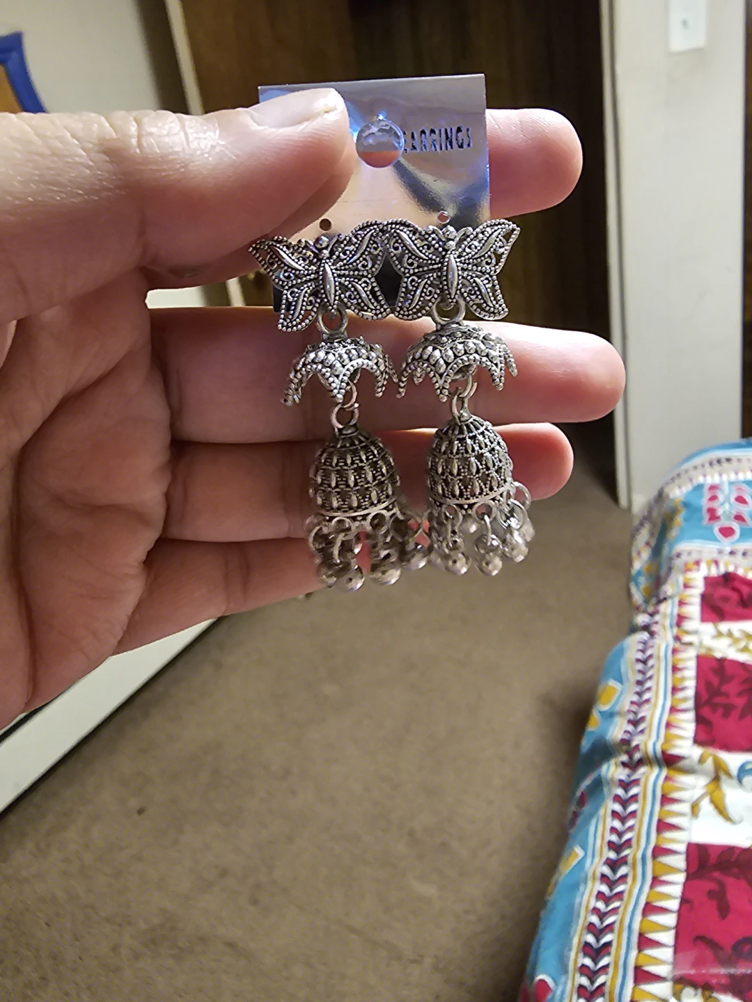 Butterfly Jhumka Earrings