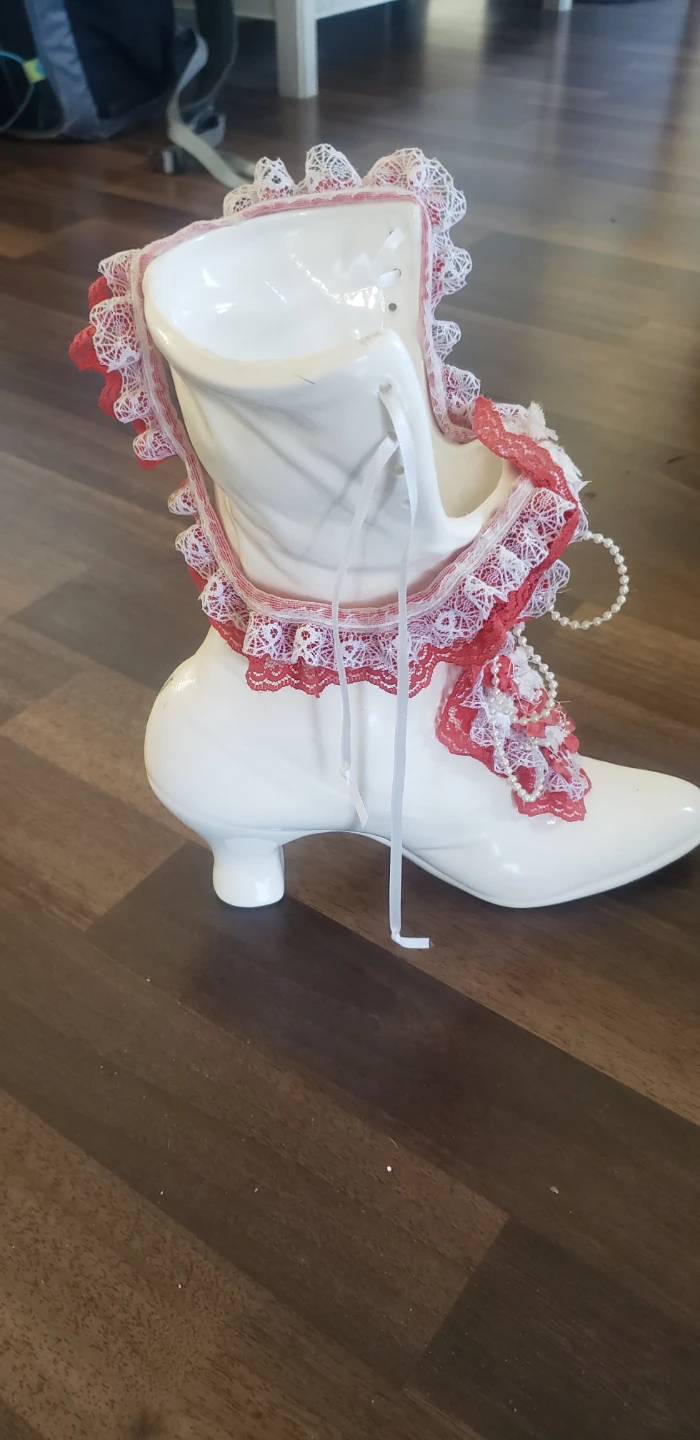 Decorative Porcelain Boot Vase