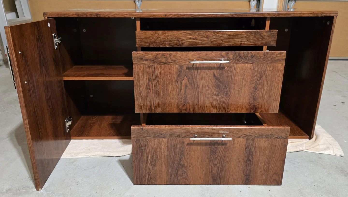 FREE Dark Wood TV Media Console - photo 3