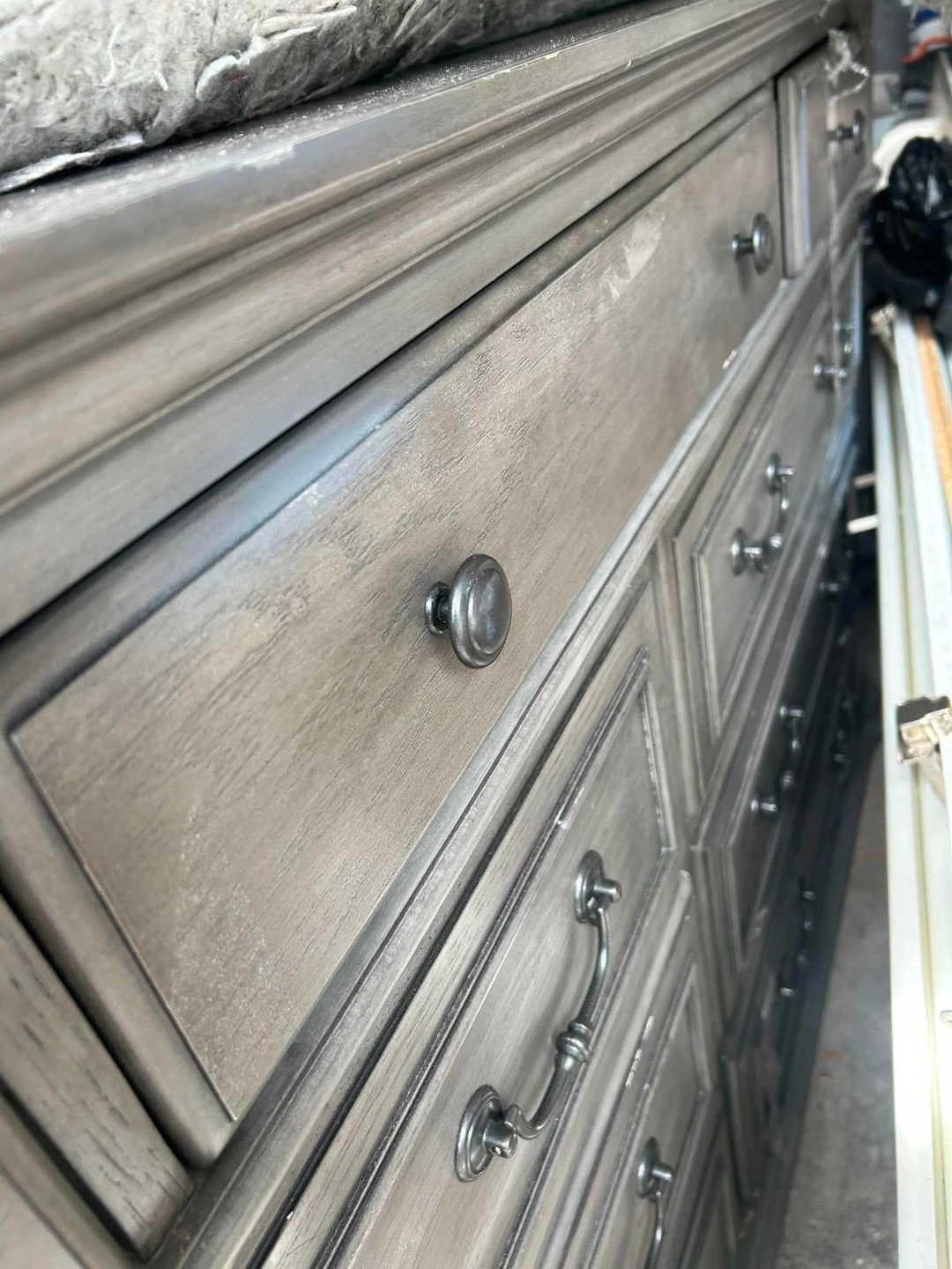 Grey Wooden Dresser with Multiple Drawers 🏈 - photo 3