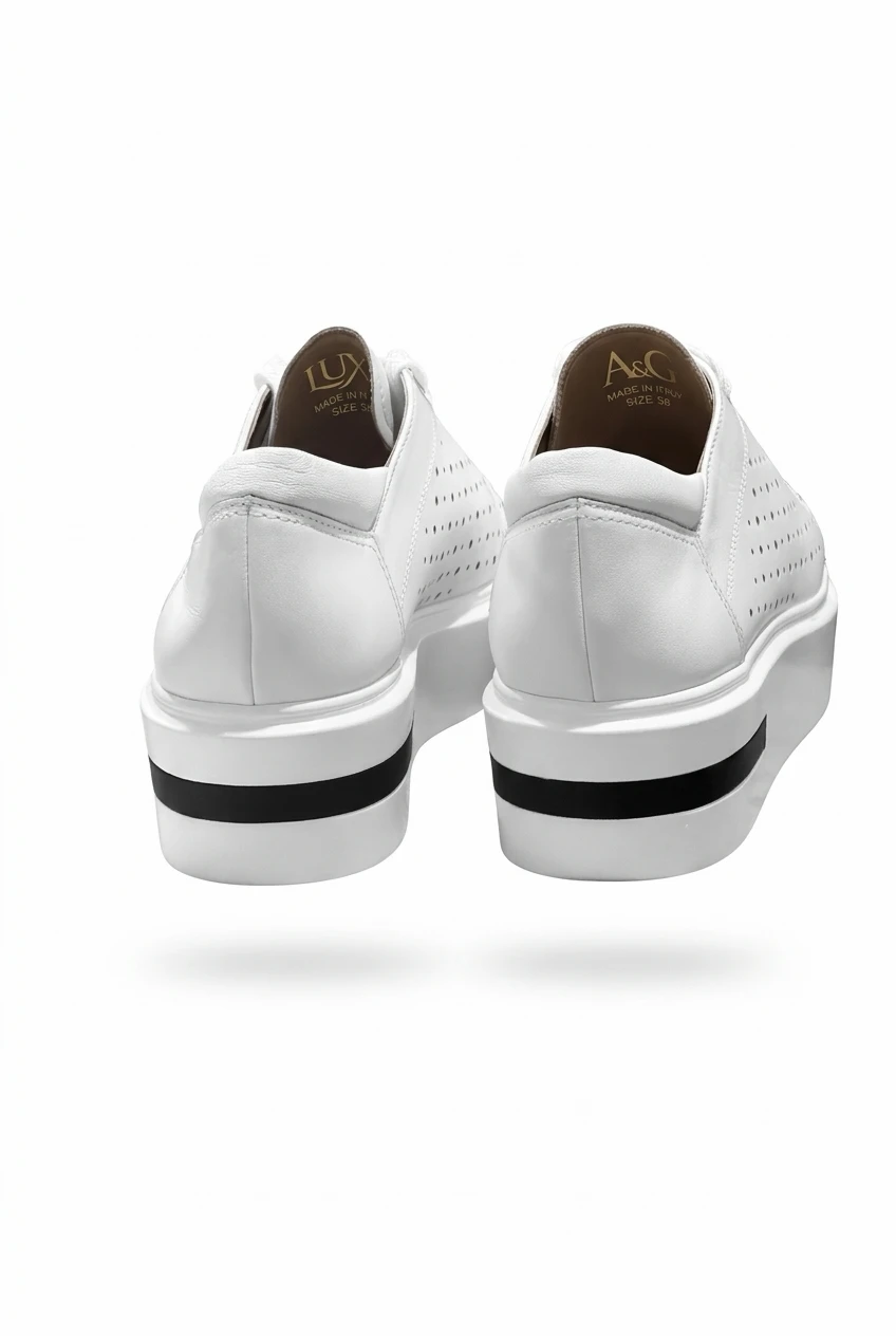 Linea Paolo Kendra Platform Sneakers White