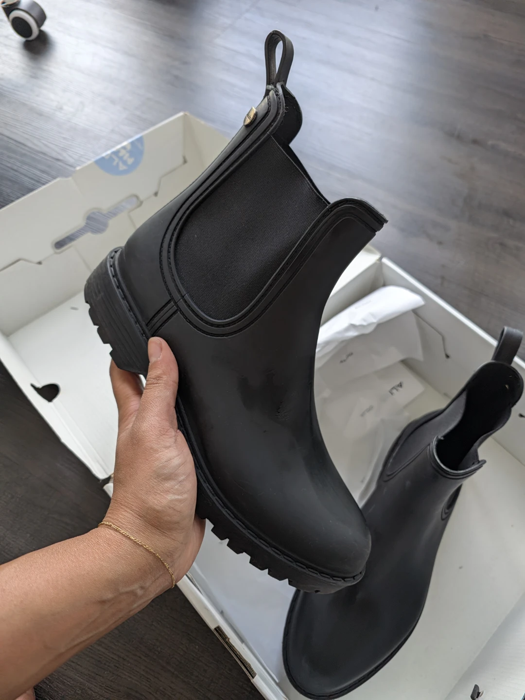 ALDO Black Chelsea Rain Boots - photo 3