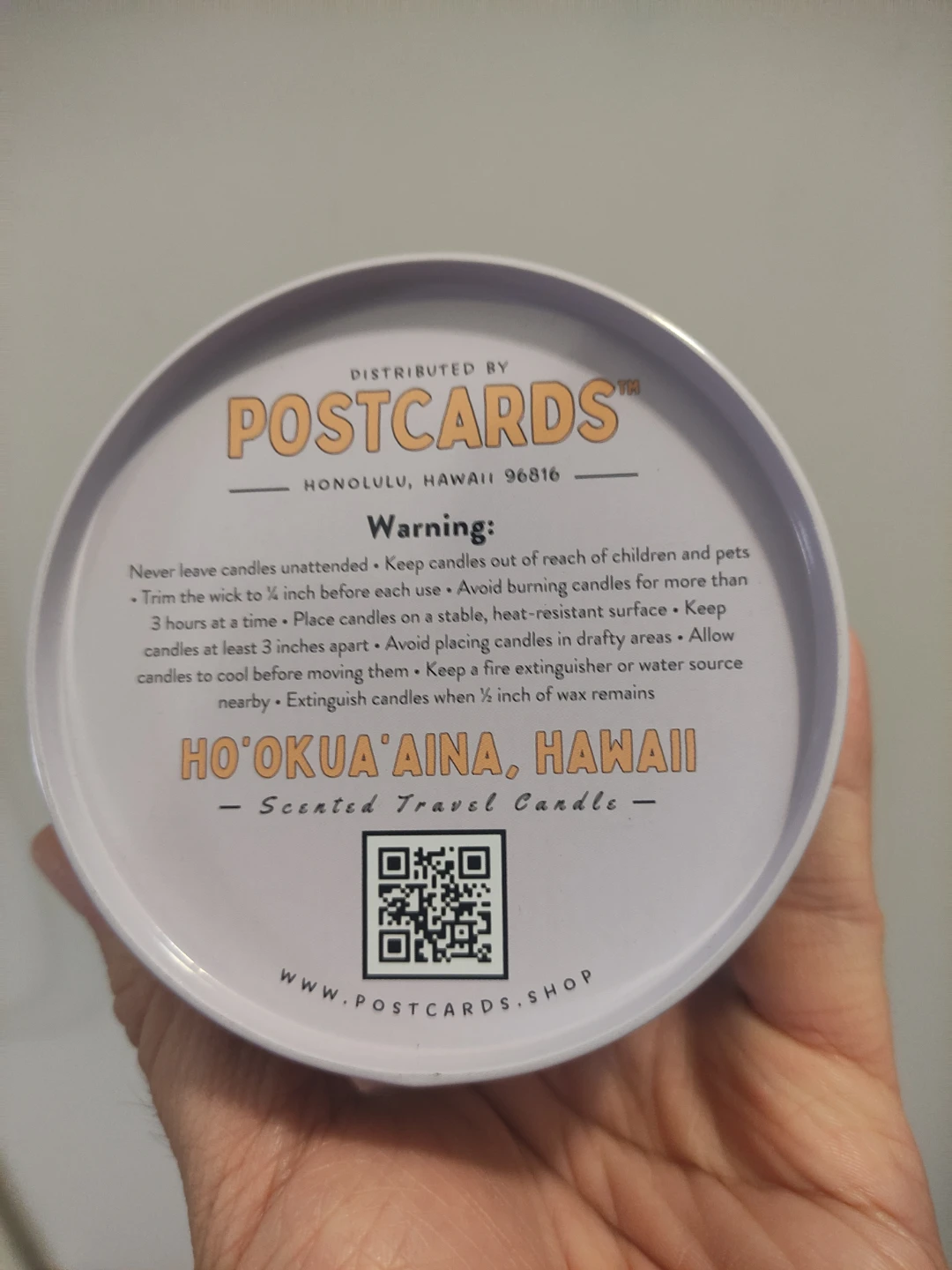 Postcards Hawaii Ho'okua'aina Scented Travel Candle 🏈 - photo 2