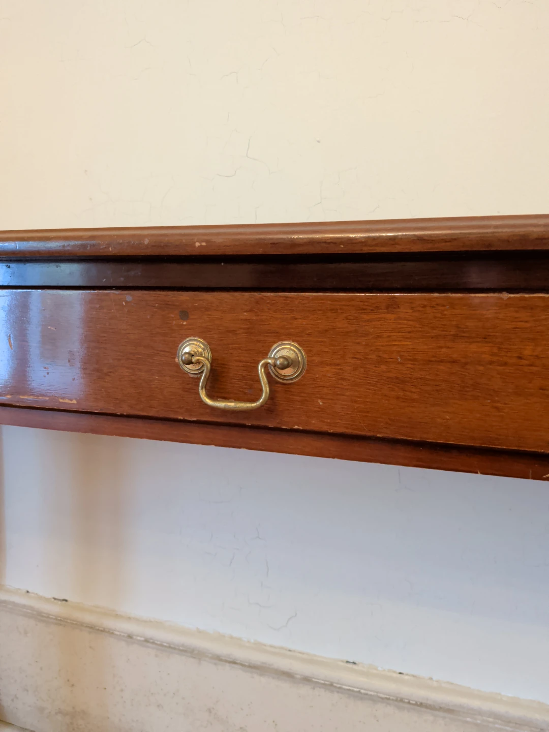 Vintage Hepplewhite-Style Wood Console Table / Sofa Table - photo 2
