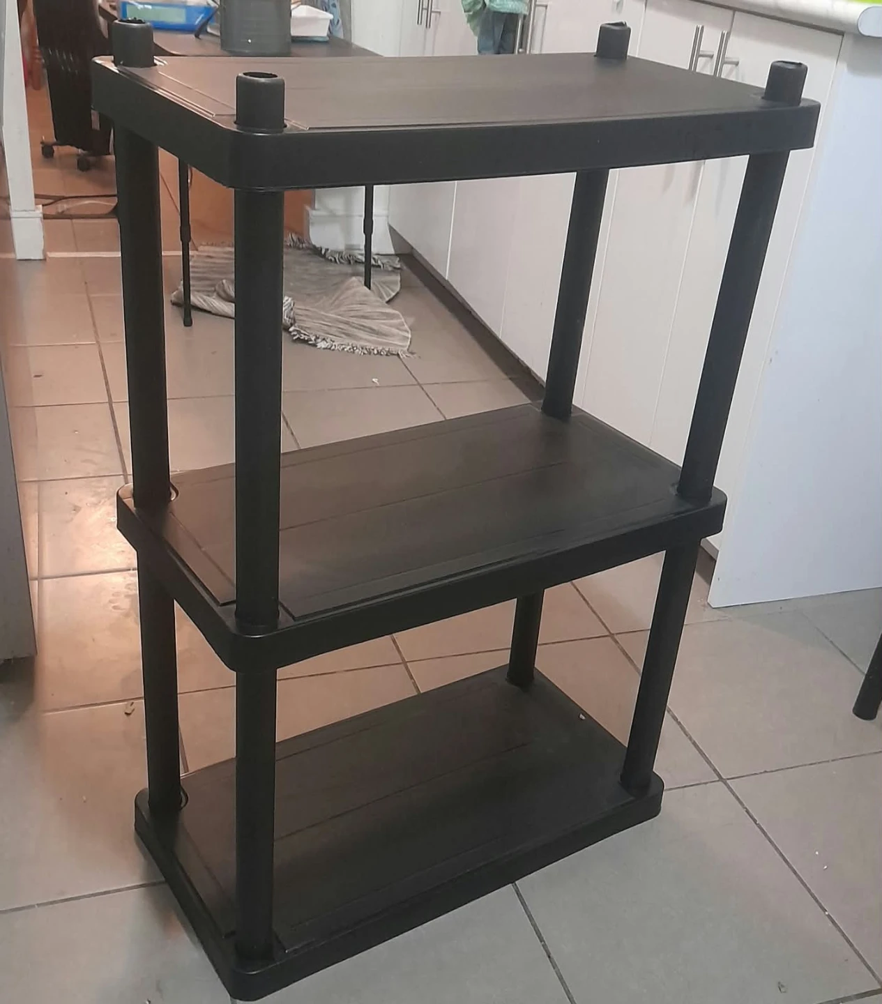 3-Tier Plastic Utility Storage Shelf 🏈 - photo 2