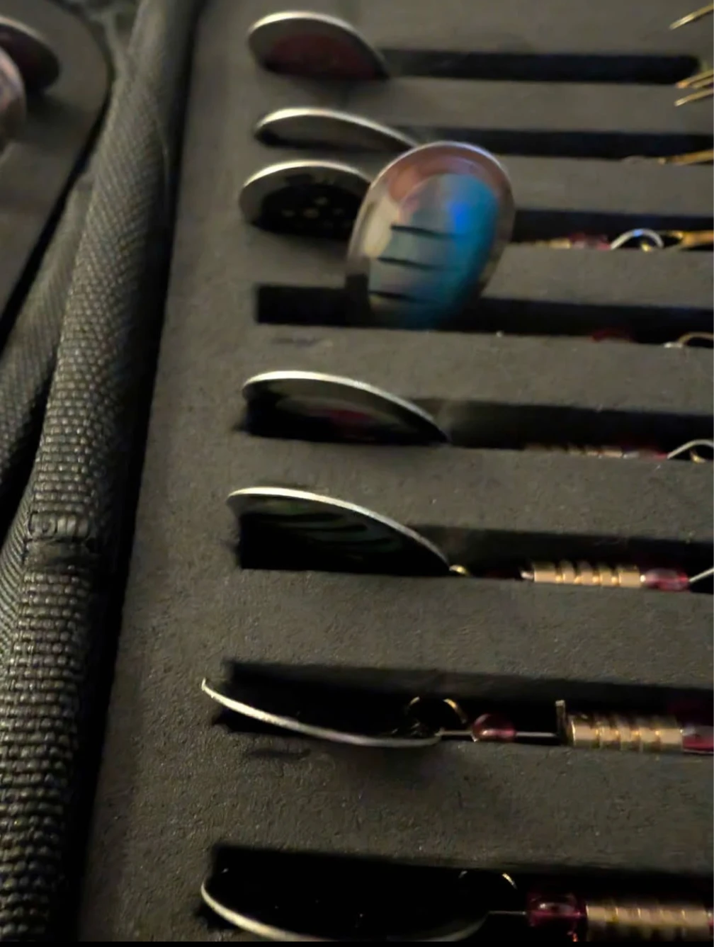 Fishing Spinner Lure Set with Case great Christmas gift ! - photo 4