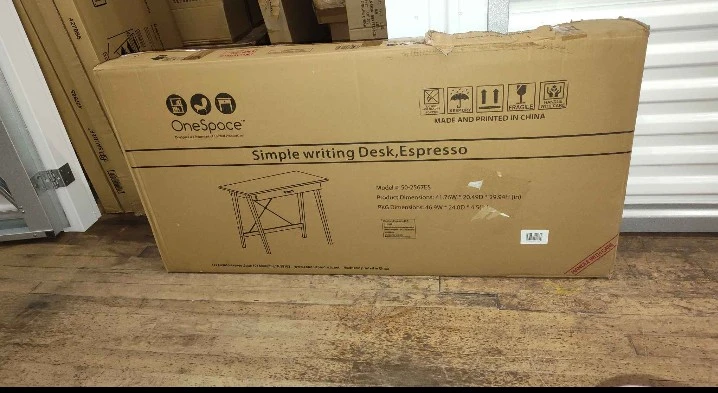 Brown or White Wood Desk with Drawer - photo 3