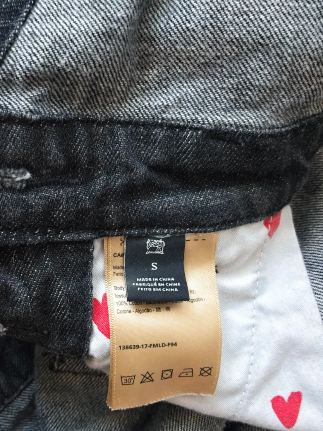 Women's black stars denim overalls - photo 3