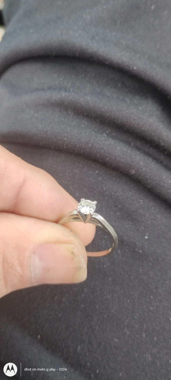 Solitaire Diamond Ring - photo 3