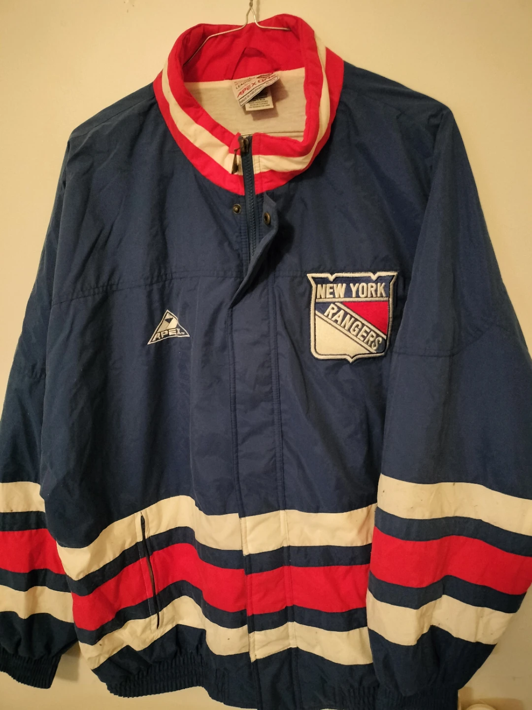 Vintage Apex New York Rangers Windbreaker Jacket