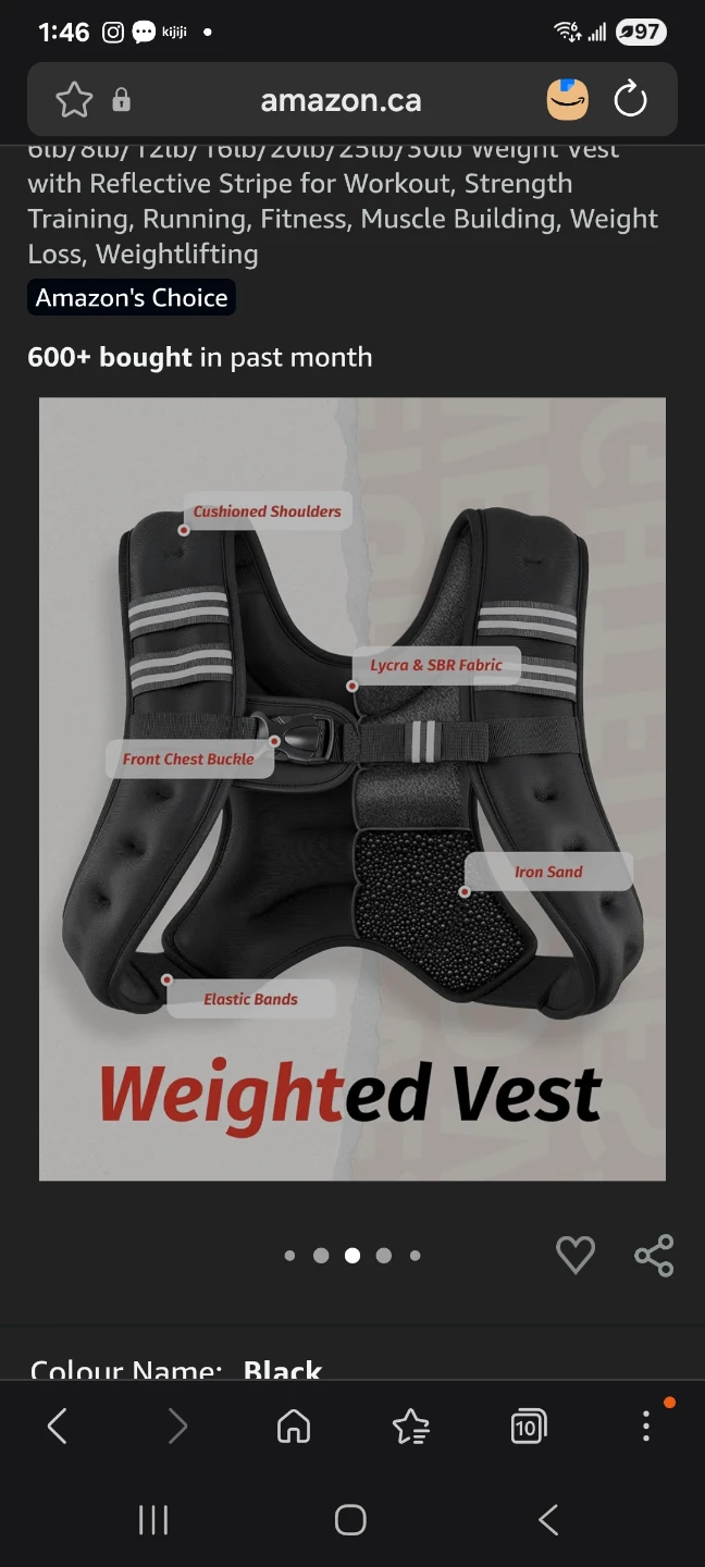 zelus weighted vest 12 lbs brand new