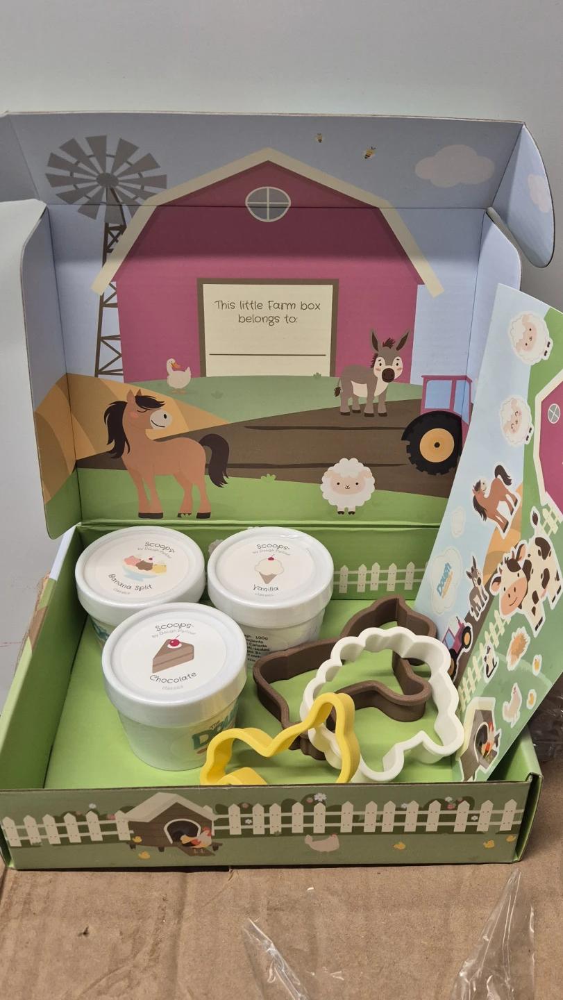 Dough Parlour Little Farm Play Set Dough Montessori kids toys