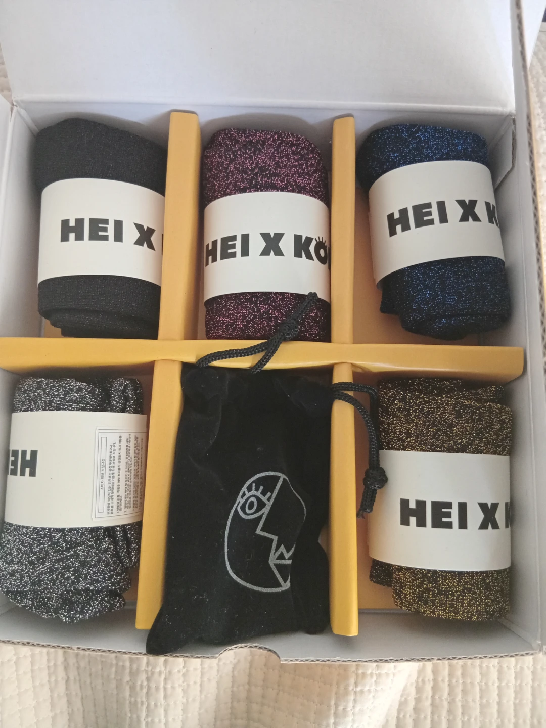 HEI X KOI Glitter Sock Set with Embellished Pins - photo 2