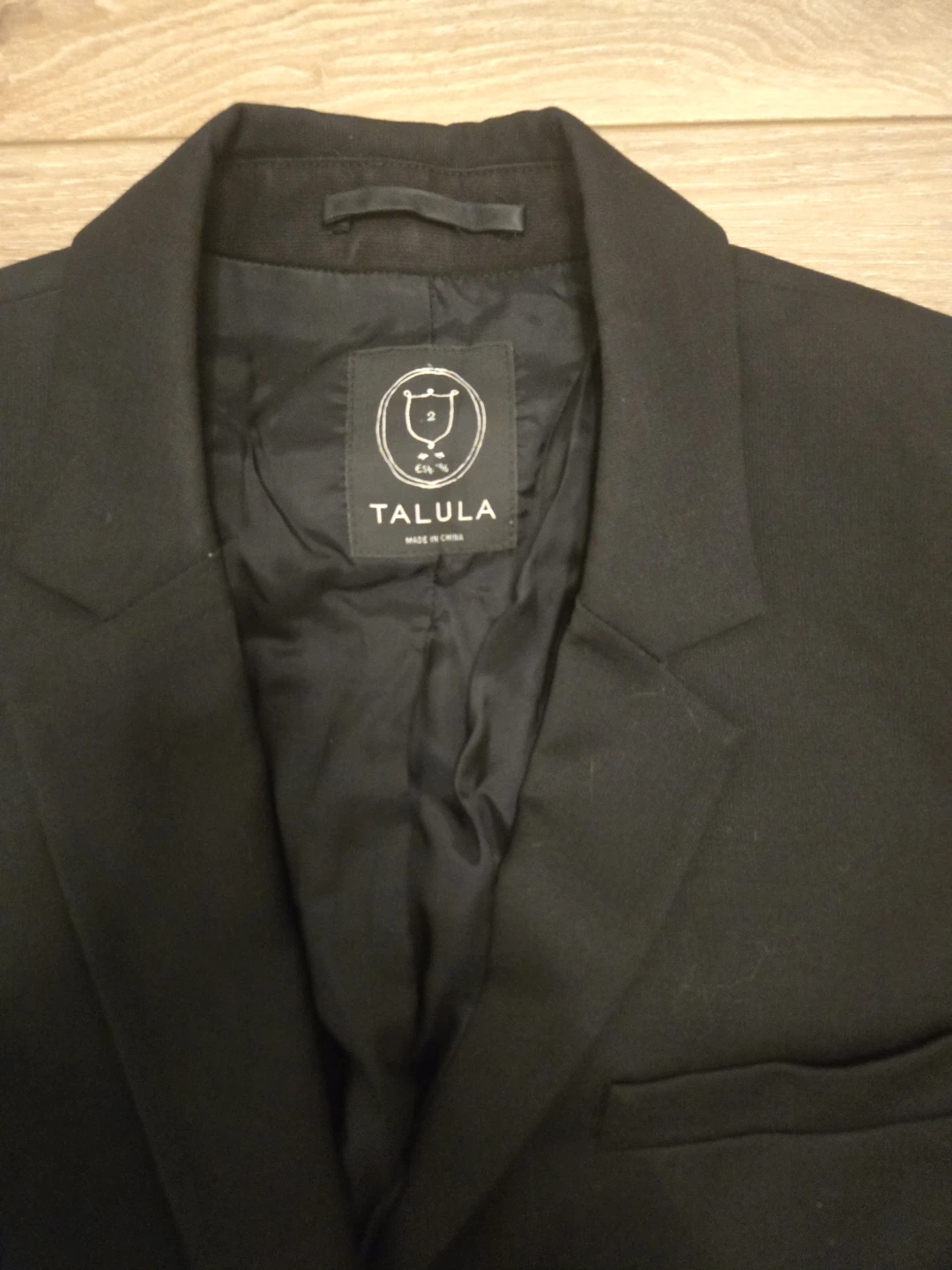 Talula Black Blazer Size 2 - photo 2