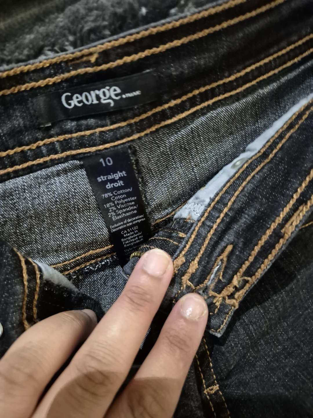 George Straight Leg Jeans, Size 10 - photo 5