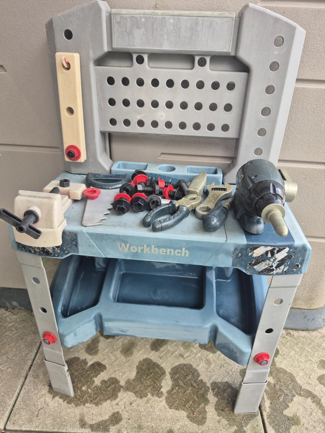 Kids Plastic Workbench Playset