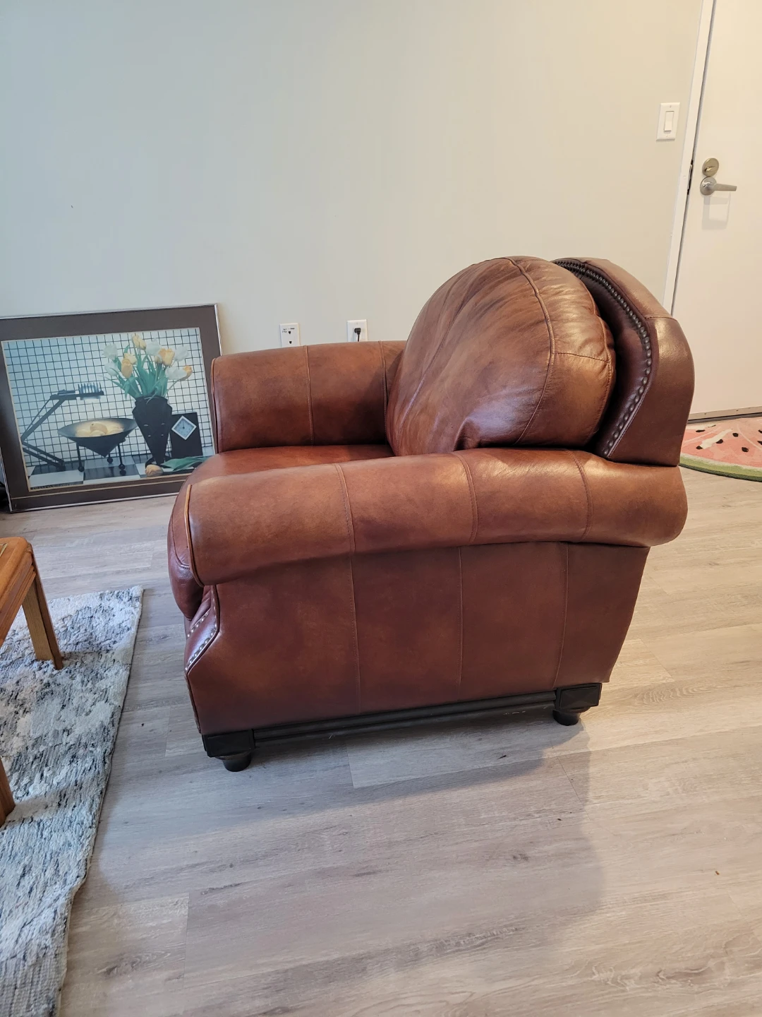 Classic Brown Leather Armchair *open to offers* - photo 2