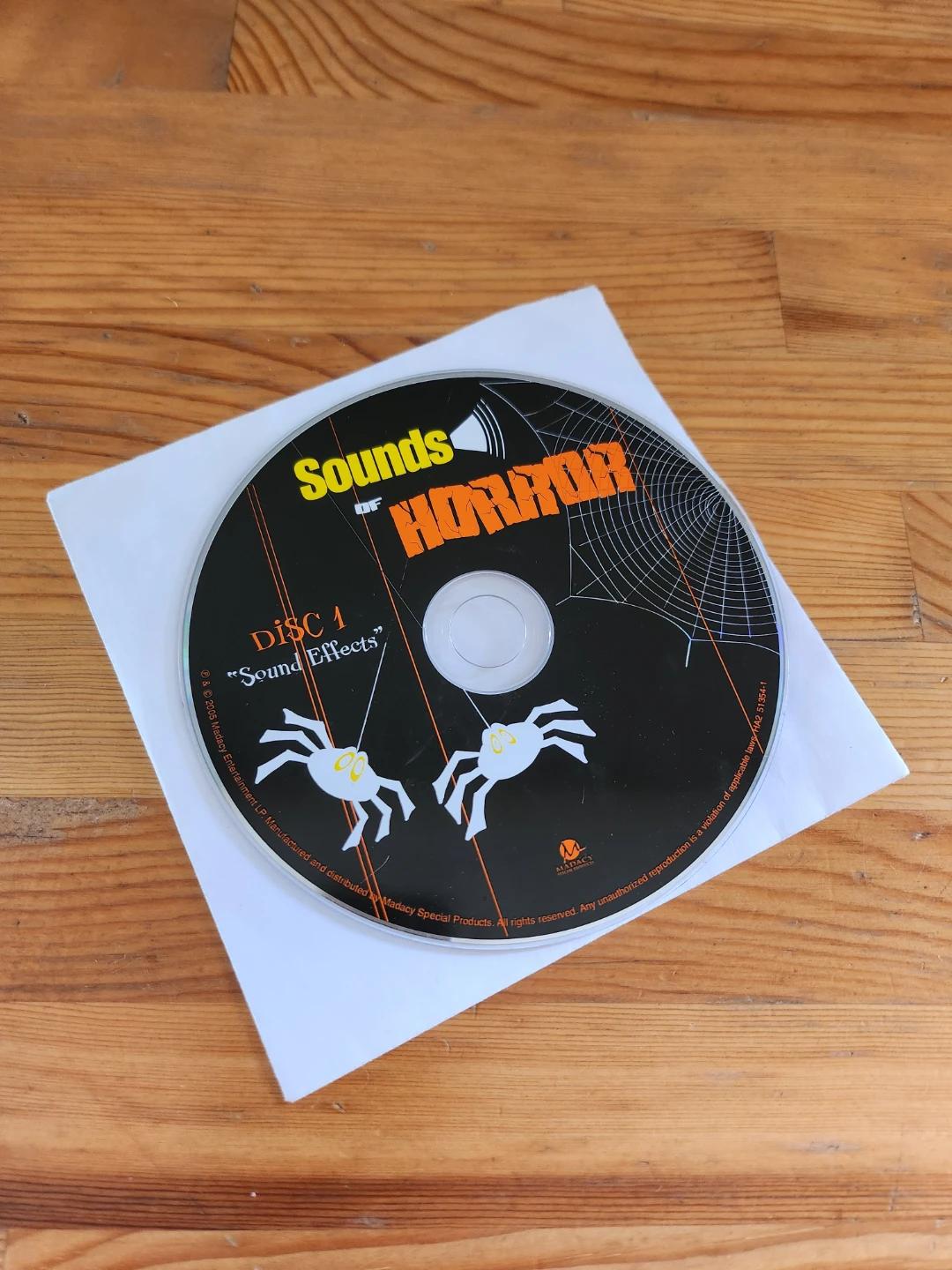 Sounds of Horror Disc 1 Sound Effects CD - photo 2