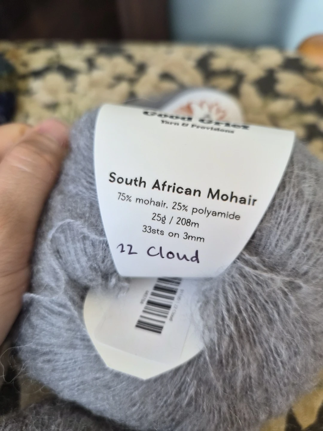Good Grief South African Mohair Yarn - 22 Cloud - photo 2