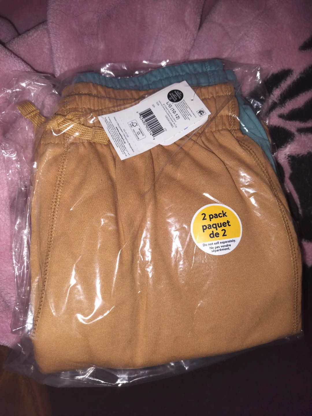🏈  George Kids 2-Pack French Terry Shorts Large