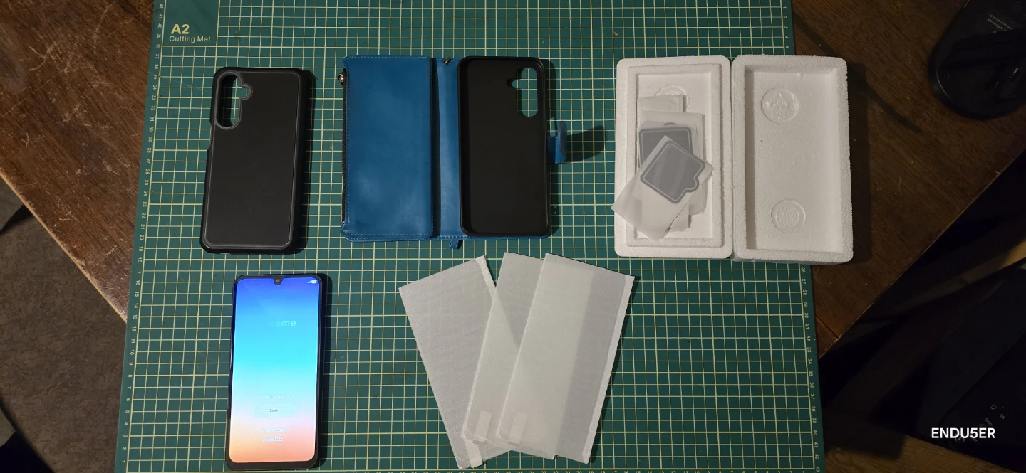 Galaxy a17 Smartphone with Accessories
