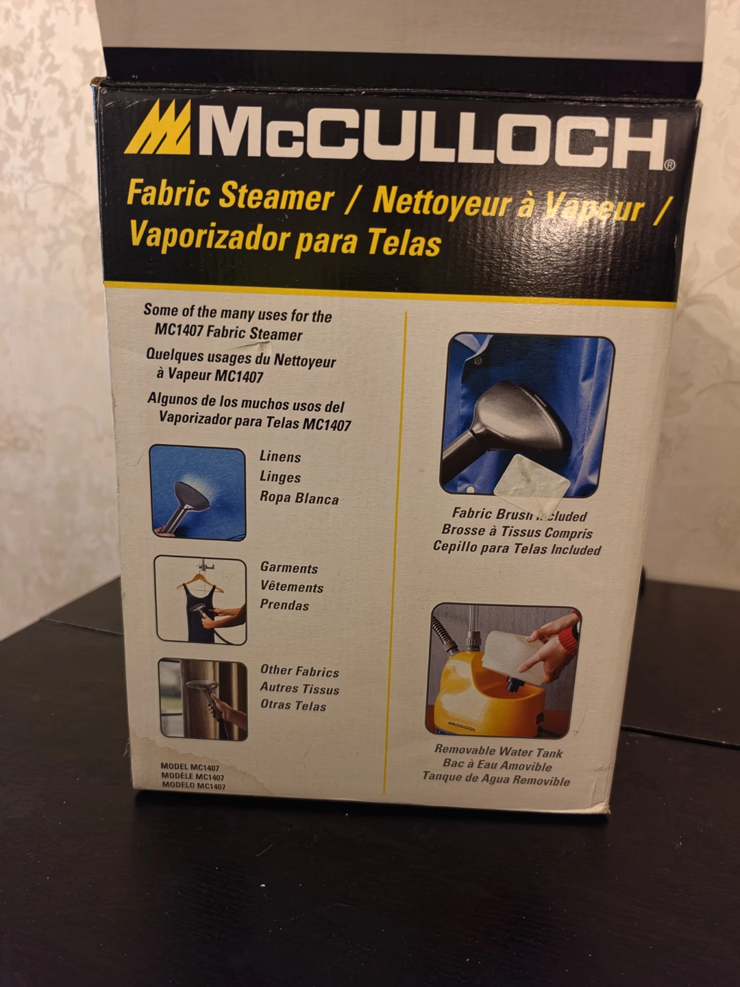 McCulloch MC1407 Upright Fabric/Garment Steamer – 1500W - photo 3