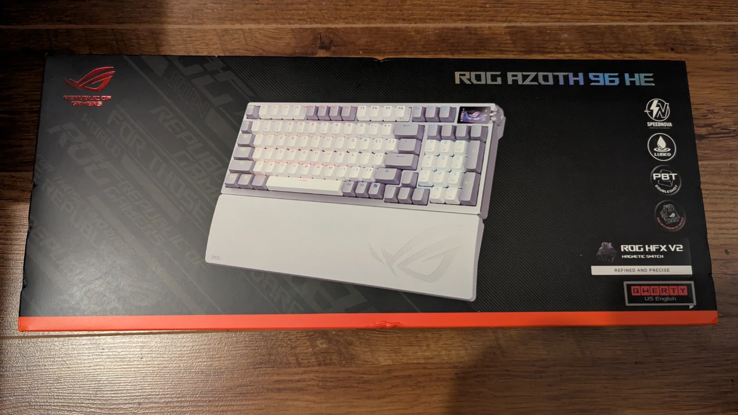 Asus ROG Azoth 96 HE(white)gaming keyboard brand new sealed box